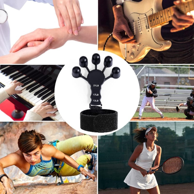 Grip Strength Trainer, Adjustable 3 Levels Finger Exerciser/ Hand Grip Strengthener