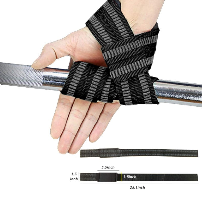 2Pcs Weightlifting Straps/ Wrist Wraps Non-Slip Wrist Straps Lifting Weight Aids Strength Training Straps