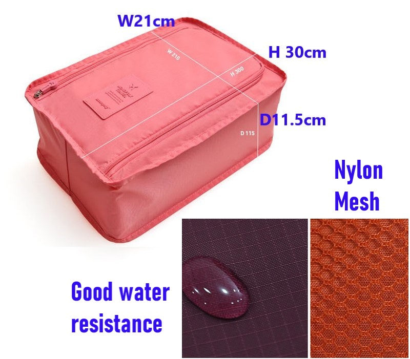 Portable /Foldable Shoe Bags Organizer Travel Storage Pouch with Zipper
