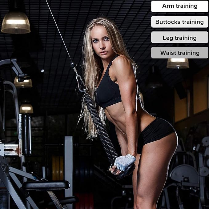 Triceps Rope Heavy Duty Long Handle Nylon Rope