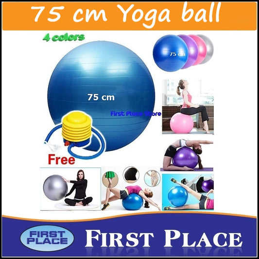 75 cm Anti-burst Gym ball/Yoga ball with pump