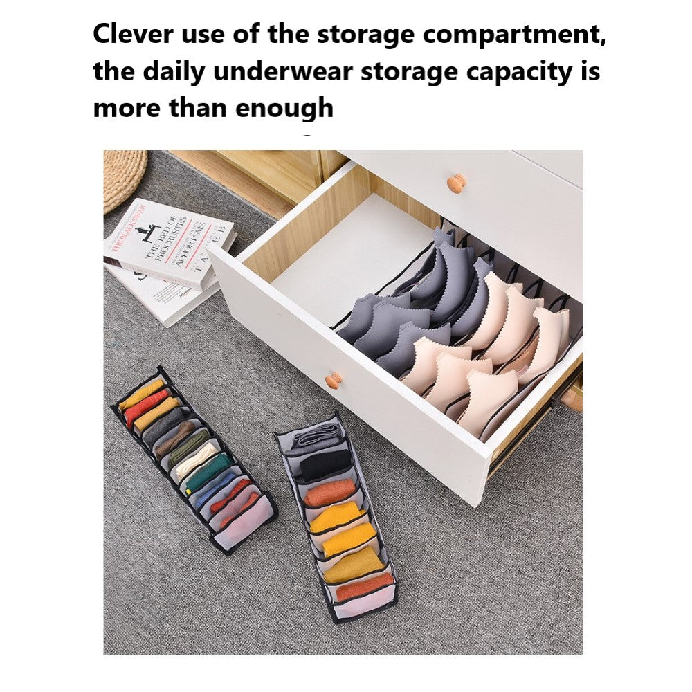 Collapsible Storage Boxes Bra Underwear Closet Organizer Foldable Container Case