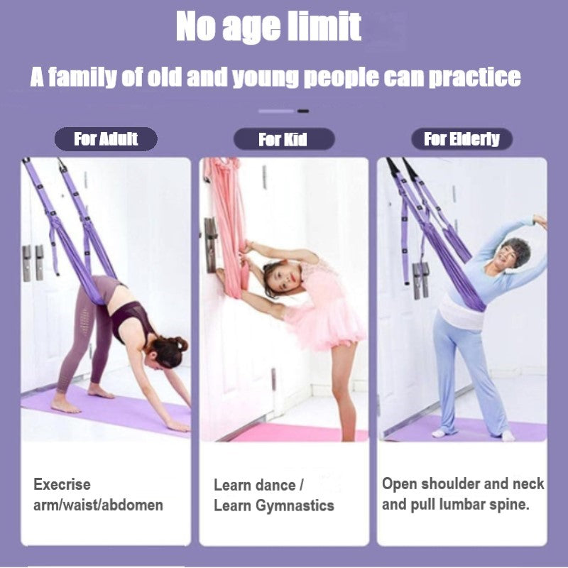 Aerial Yoga Handstand Yoga Rope Wall Hammock/ Swing Handstand Anti Gravity Strap Fitness Stretching Band/Home Lower Back Auxiliary Training Band