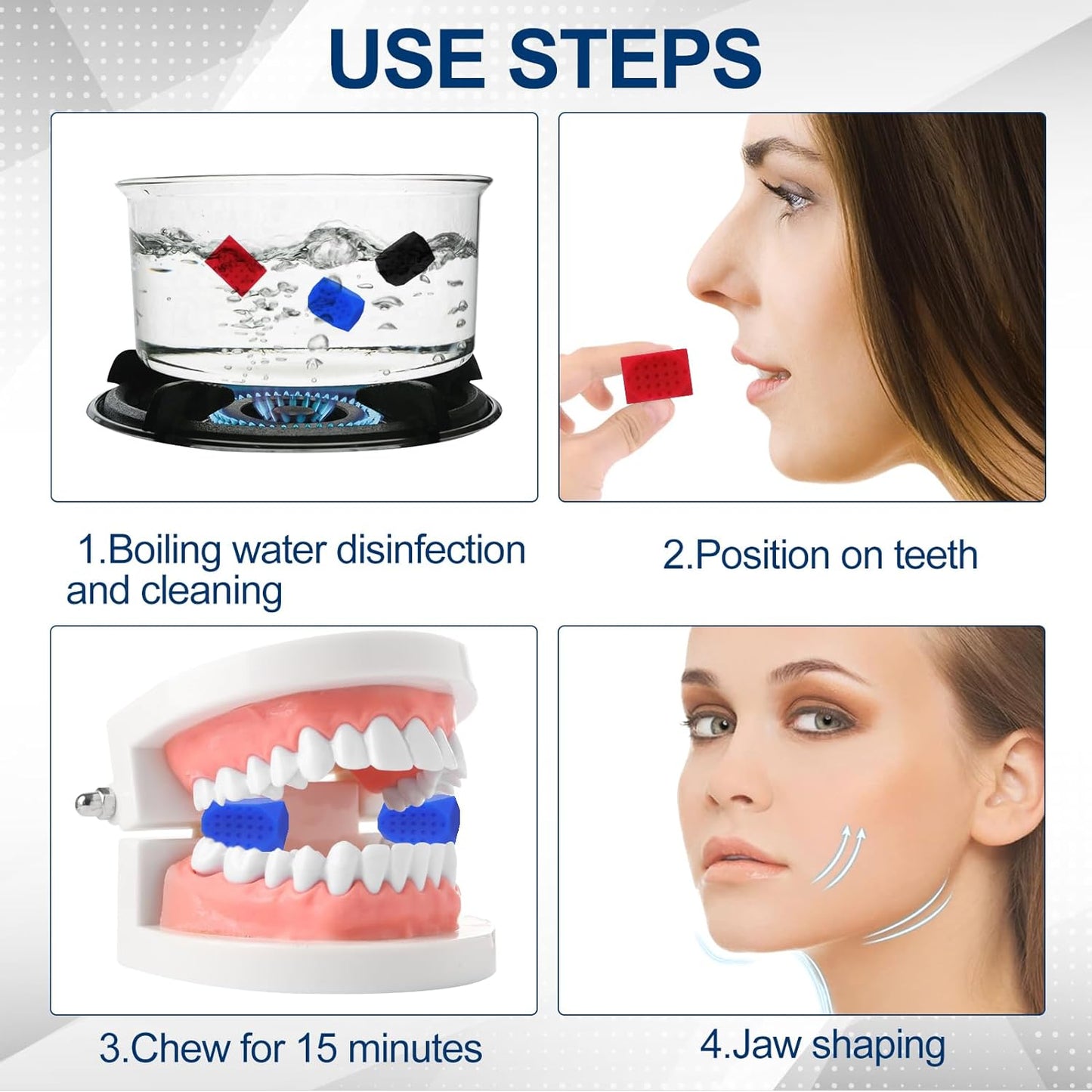 30/40/50lbs Jaw Exerciser Jawline Exerciser Chiseled Jawline Shaper Face Toner