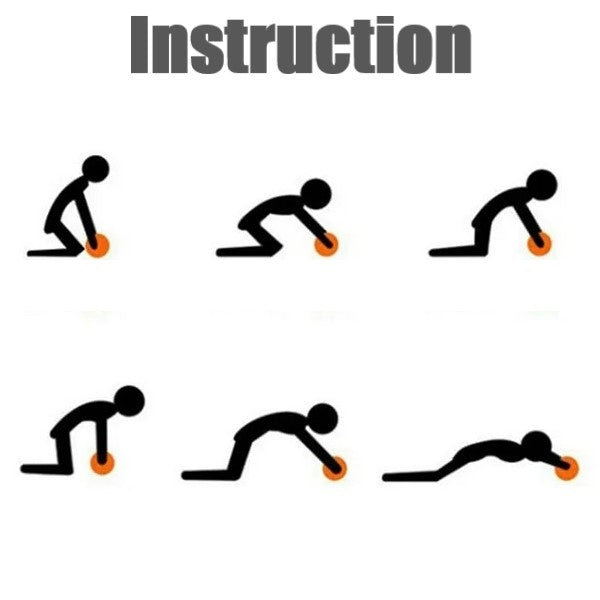 14cm triple wheels/anti-slip abdominal wheel /Abs wheel