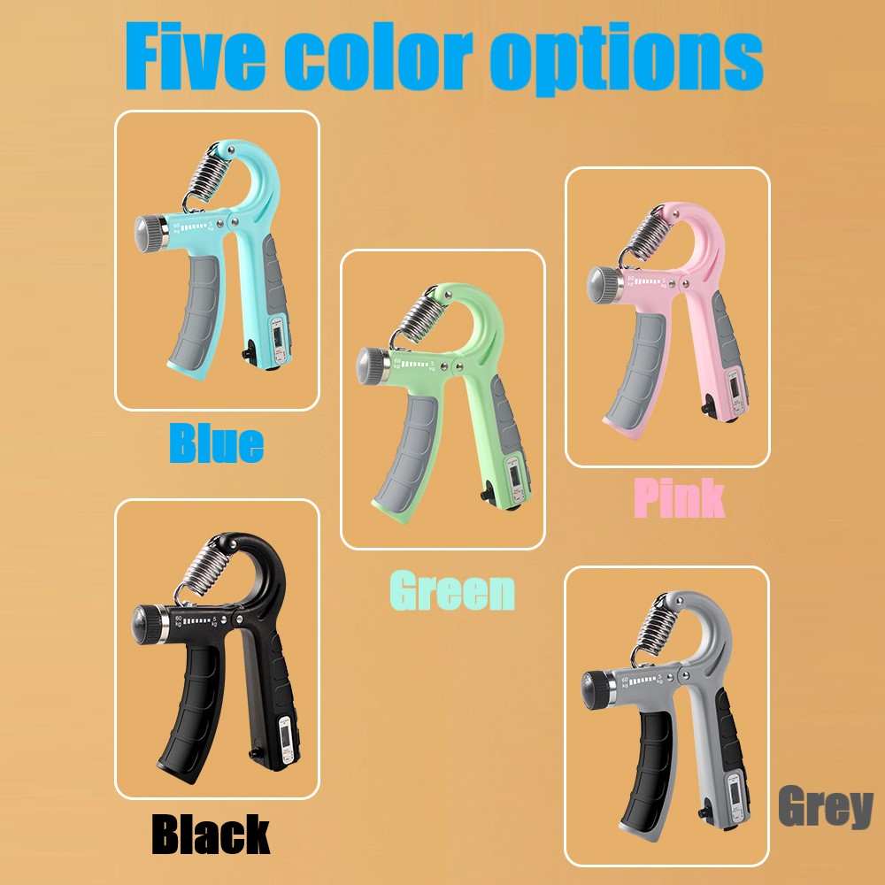 5-60kg Adjustable Hand Grip Strengthener with Counter