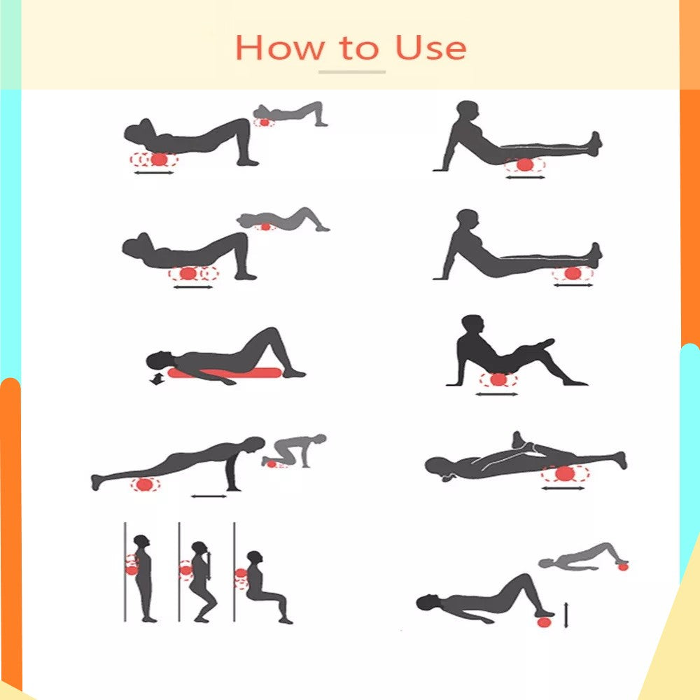 45cmx 14 cm Hollow Classic Yoga Column / EVA Foam Roller