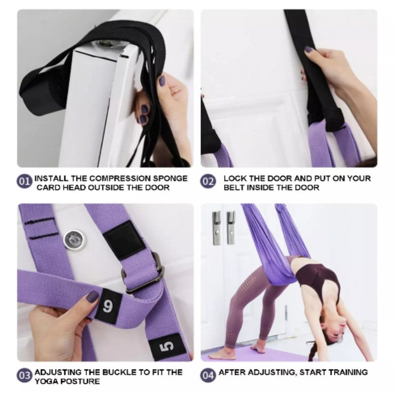 Aerial Yoga Handstand Yoga Rope Wall Hammock/ Swing Handstand Anti Gravity Strap Fitness Stretching Band/Home Lower Back Auxiliary Training Band
