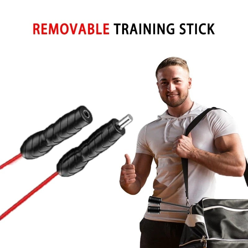 Multi-Function Training Stick Fitness Flexi Bar/Rod Exercise Elastic Stick /Burning Fat Rejection Bar/Swingstick Fitness Swing Bar for Vibration Training
