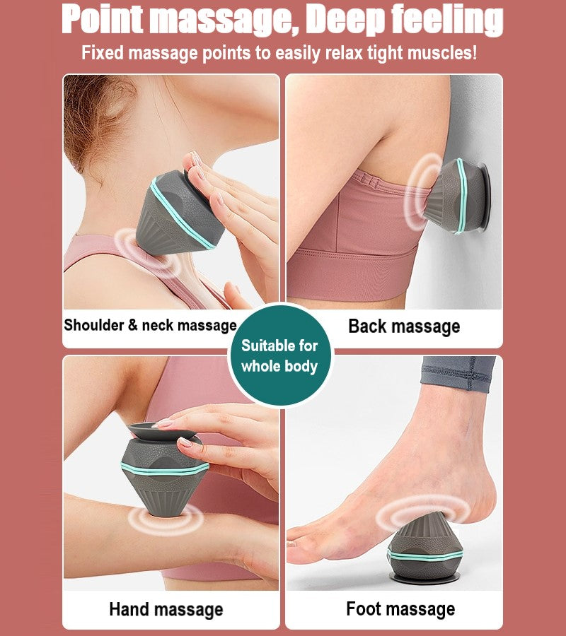 1pc Muscle Massage Ball, Back Arm And Foot Massager ,Relaxation Massage Cone Portable Muscle Release Massager with suction cup