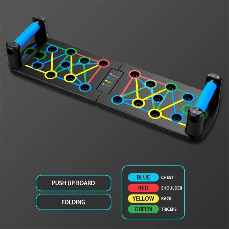 Multifunction Foldable Push Up Board with elastic Band