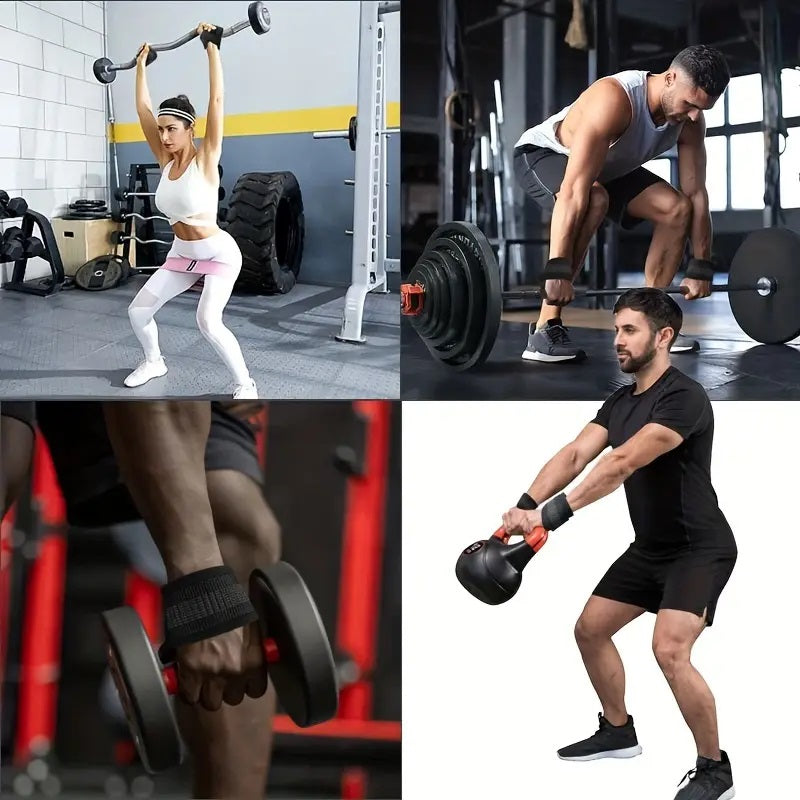 2Pcs Weightlifting Straps/ Wrist Wraps Non-Slip Wrist Straps Lifting Weight Aids Strength Training Straps