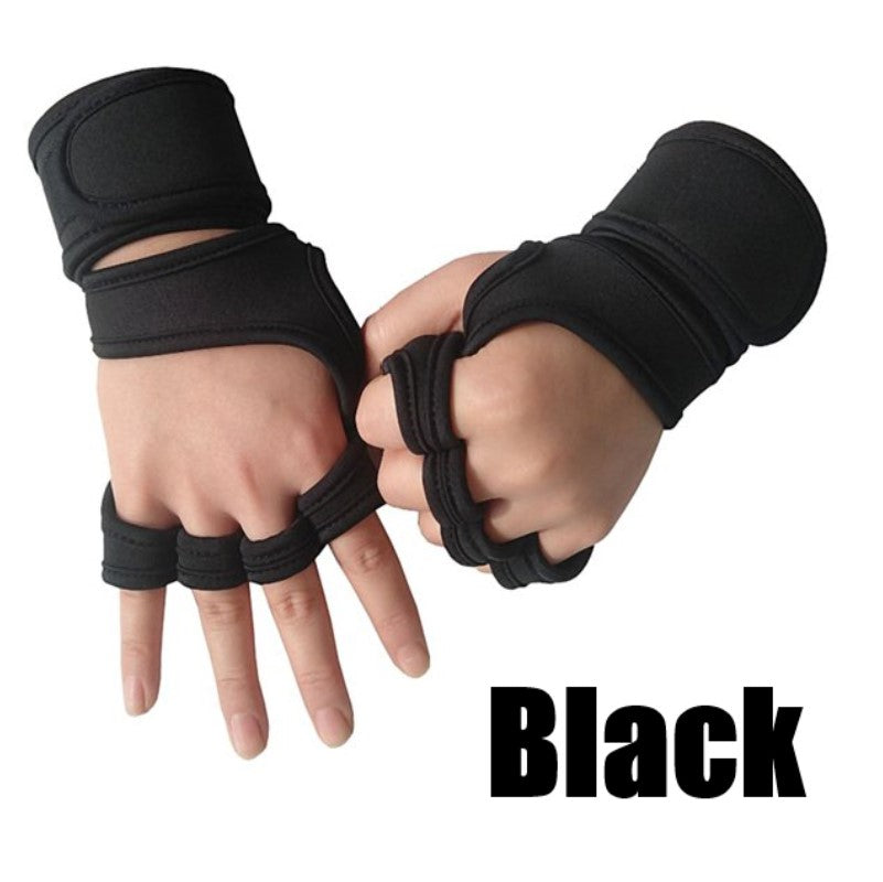 Half-Finger Gloves With Wrist Support