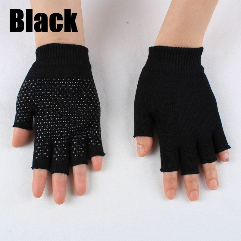 Non Slip Yoga gloves for Women, Toeless Anti-skid Pilates, Barre, Ballet, Bikram Workout gloves