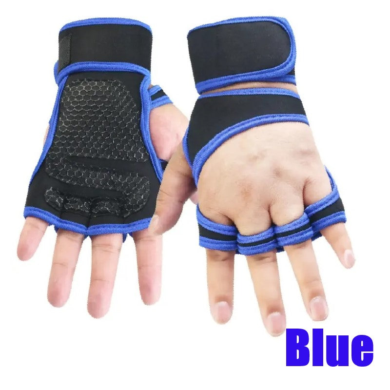 Half-Finger Gloves With Wrist Support