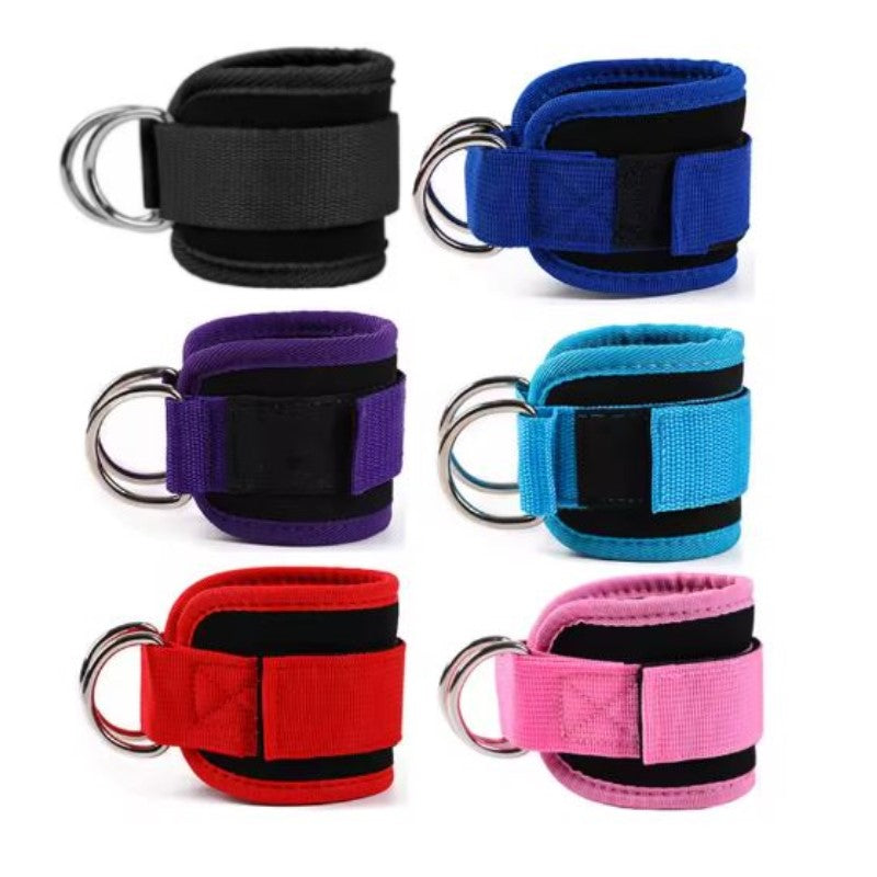 1pc Adjustable Ankle Straps with D-Ring Foot Support Cuffs Gym Leg Strength Workouts