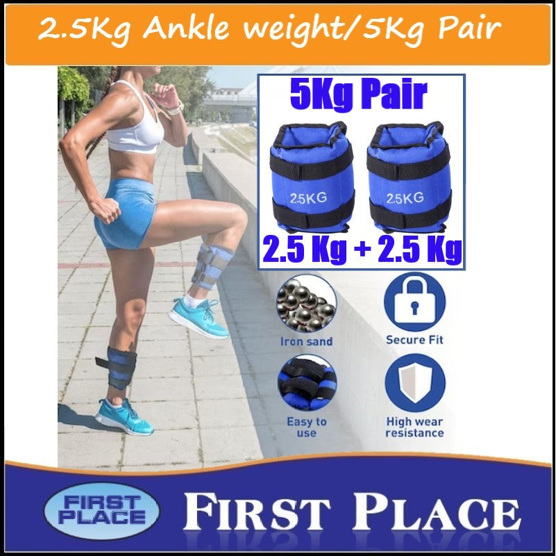 2.5 Kg+2.5 Kg Ankle Weight/ 5kg Pairs Ankle Weight