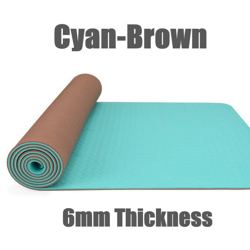 6mm Thickness ,2 colors TPE Yoga Mat