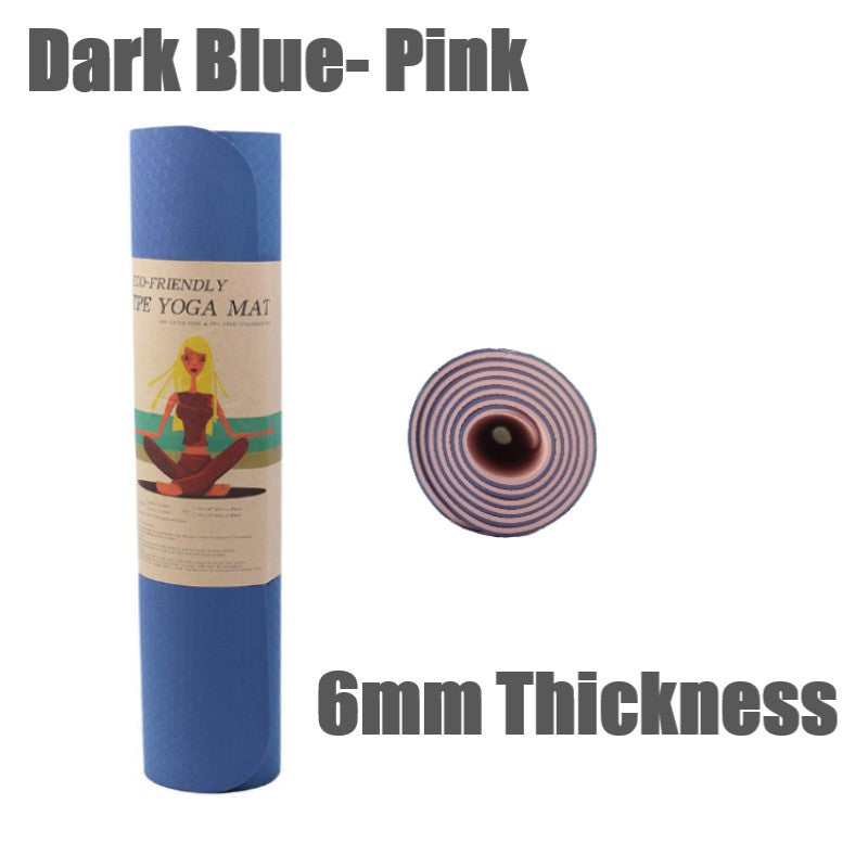 6mm Thickness ,2 colors TPE Yoga Mat