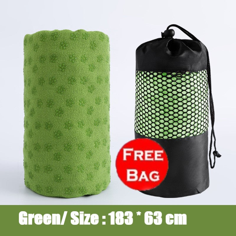 Sweat Absorbent Non-Slip Yoga Mat Towel for Pilates/Yoga and Workout Washable