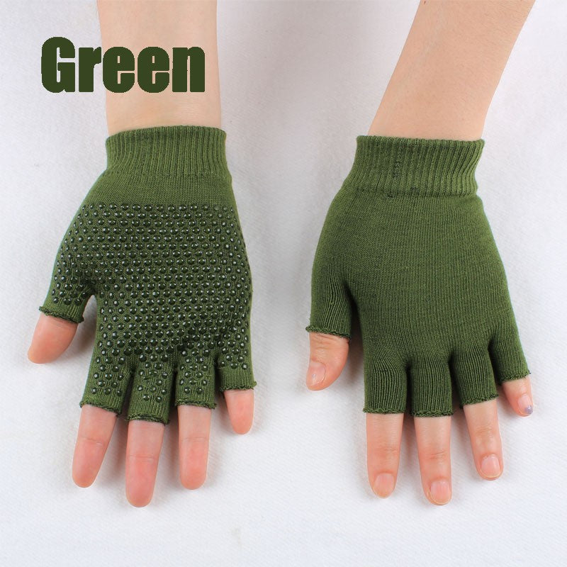 Non Slip Yoga gloves for Women, Toeless Anti-skid Pilates, Barre, Ballet, Bikram Workout gloves