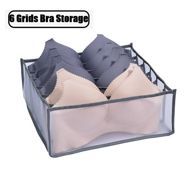 Collapsible Storage Boxes Bra Underwear Closet Organizer Foldable Container Case