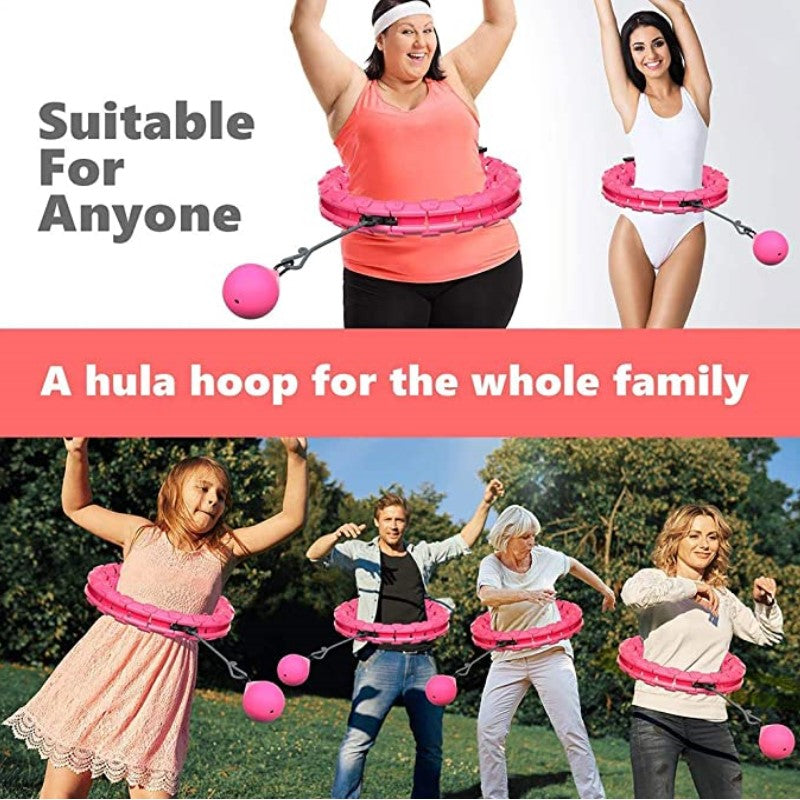 Adjustable/Detachable 24/30/32 Knots Hula Smart Hoop for Weight Loss Massage Hoop