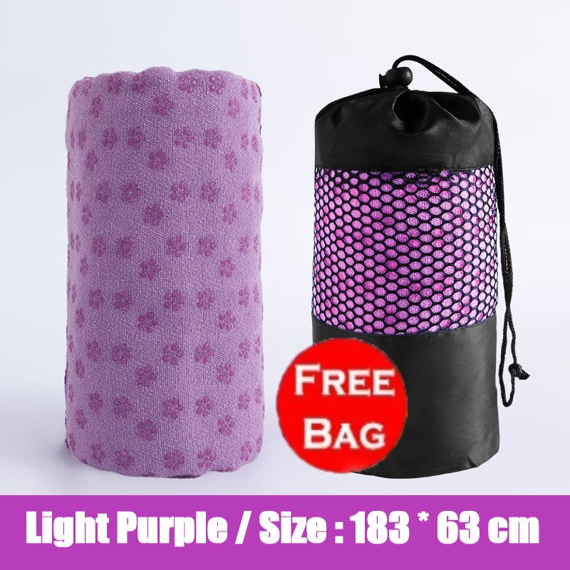 Sweat Absorbent Non-Slip Yoga Mat Towel for Pilates/Yoga and Workout Washable