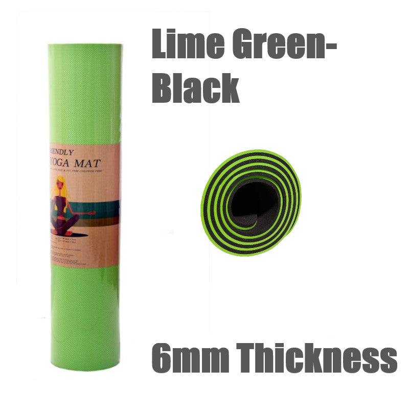 6mm Thickness ,2 colors TPE Yoga Mat