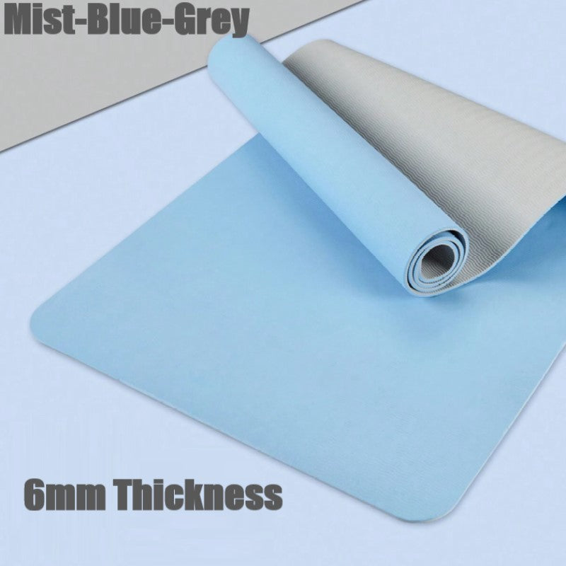 6mm Thickness ,2 colors TPE Yoga Mat