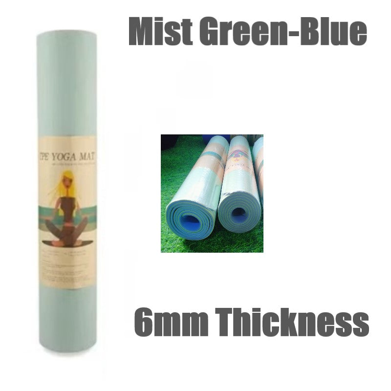 6mm Thickness ,2 colors TPE Yoga Mat