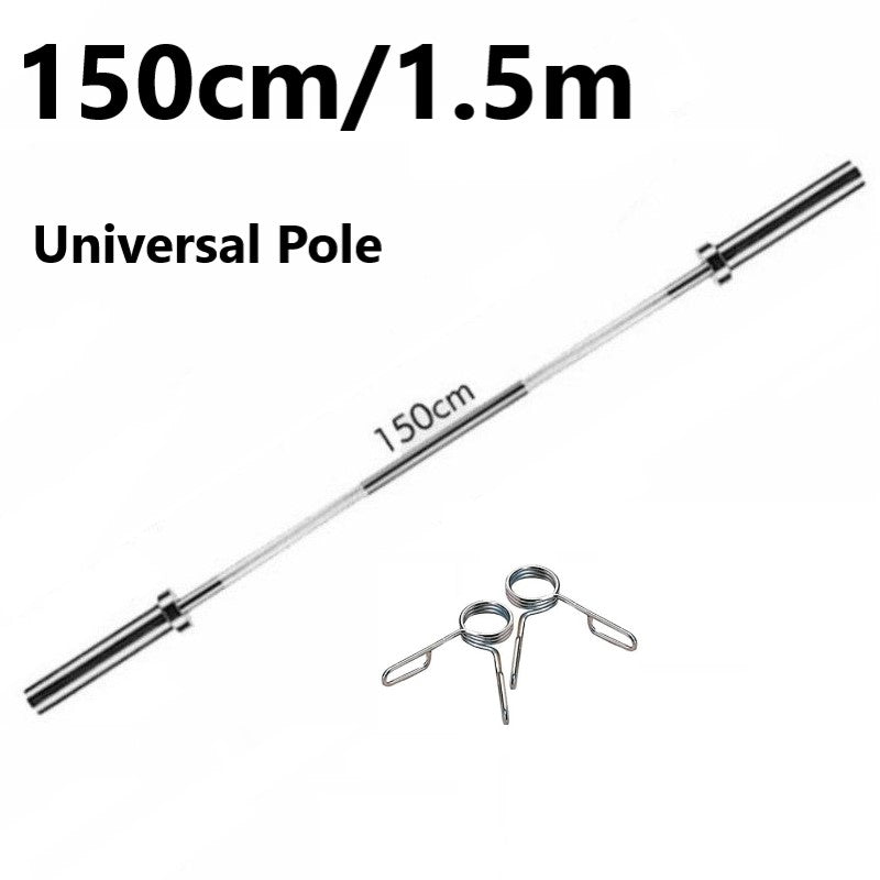 Olympic Bar Weight Lifting Barbell Bars With Spring Collars/Non Slip Handle Solid Steel Fitness Equipment Bodybuilding Workout Fitness Training