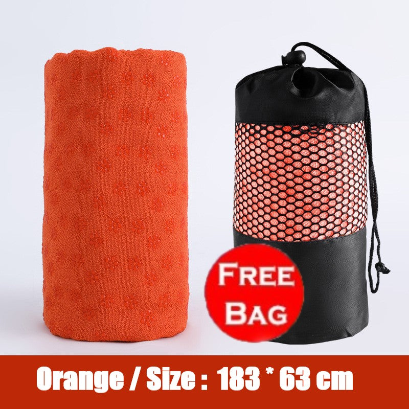 Sweat Absorbent Non-Slip Yoga Mat Towel for Pilates/Yoga and Workout Washable