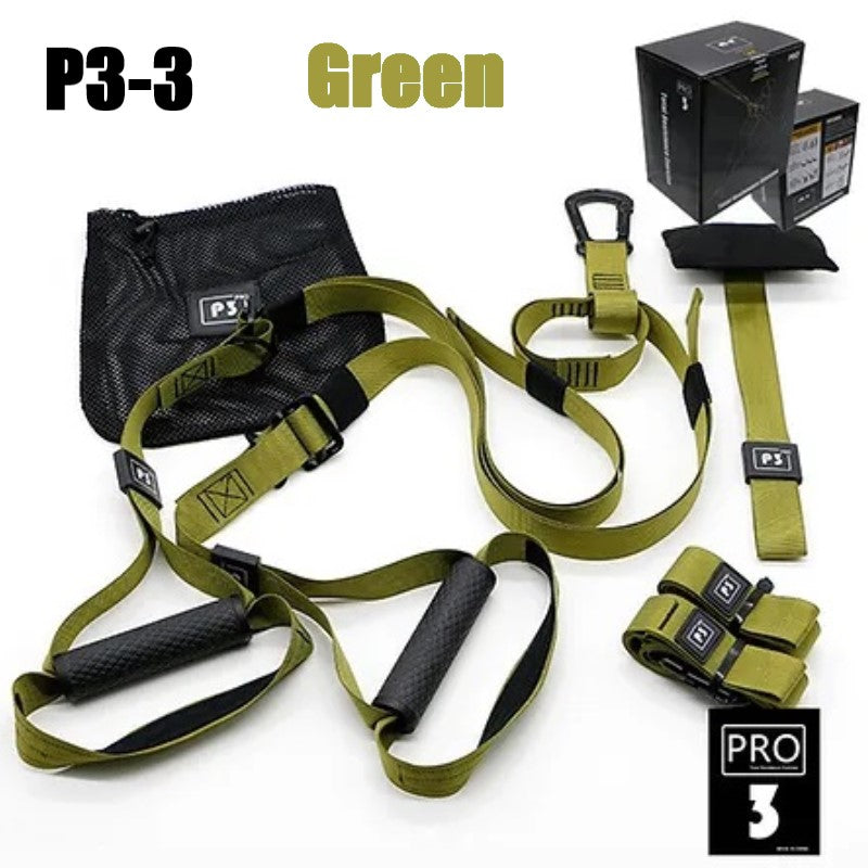 Hanging Suspension Training Strap/Resistance Belt Set Pro3 P 3/TRX PRO Suspension Training Kit