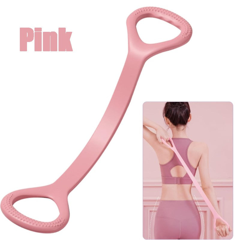 8-Figure Tension Band /Puller Female Elastic Belt/Open Shoulder Back Stretch Belt/Resistance Band with Handles/Chest Arm Shoulder Stretch Bands