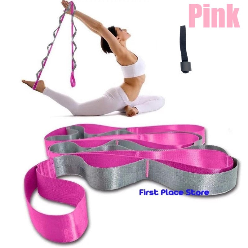 Yoga Stretch Strap Band with Door Anchor