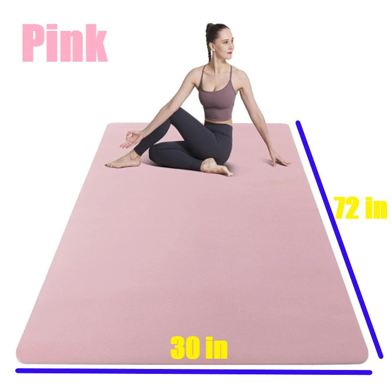 8mm Thickness ,1 color TPE Yoga Mat Wide Width