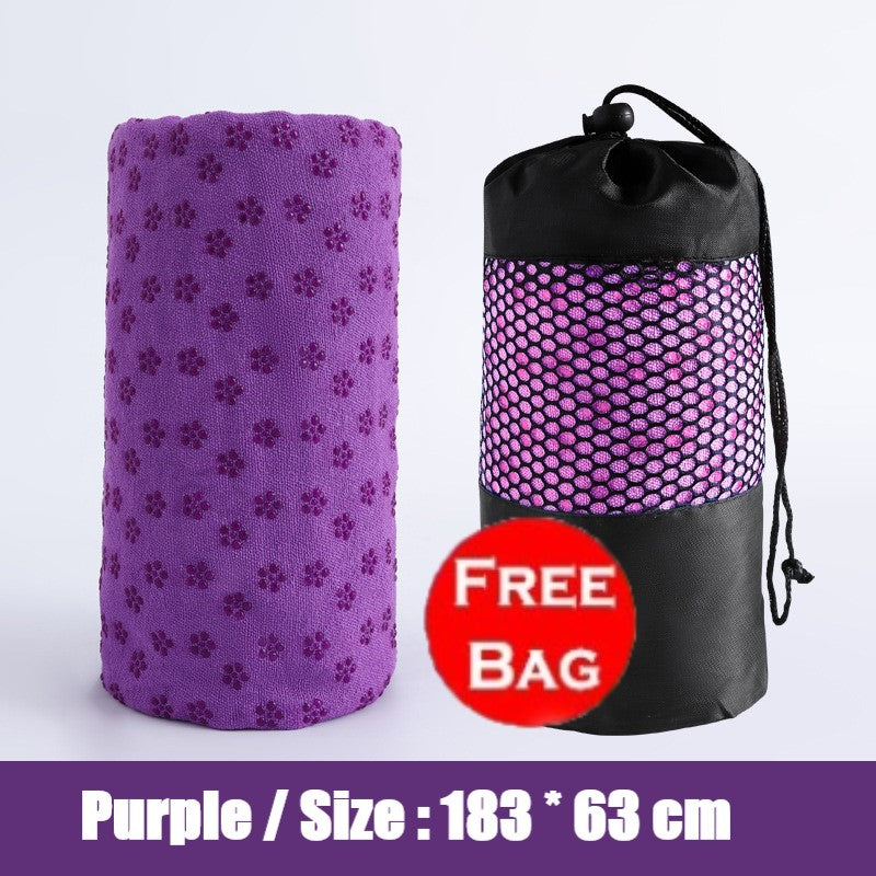 Sweat Absorbent Non-Slip Yoga Mat Towel for Pilates/Yoga and Workout Washable
