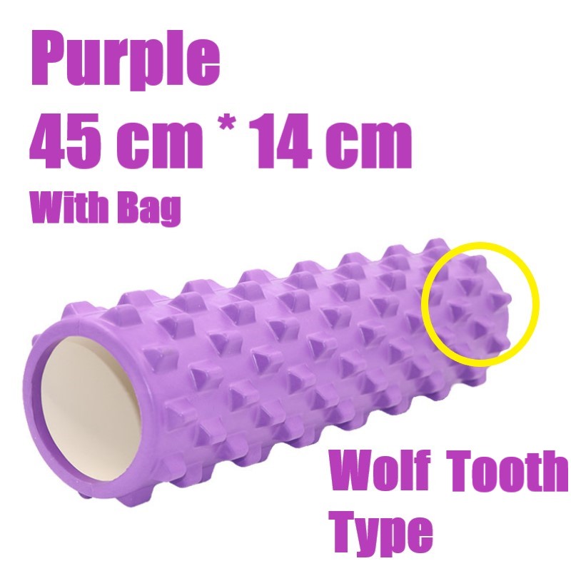 45cmx 14 cm Hollow Wolf Tooth Yoga Column / EVA Foam Roller