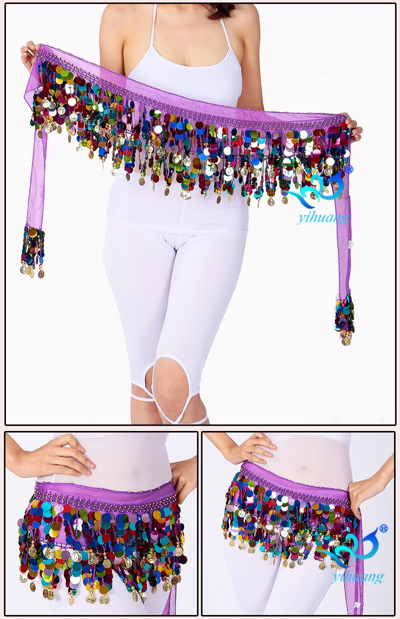 Colorful Party Hip Scarf/ Belly Dance