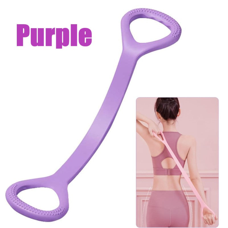 8-Figure Tension Band /Puller Female Elastic Belt/Open Shoulder Back Stretch Belt/Resistance Band with Handles/Chest Arm Shoulder Stretch Bands