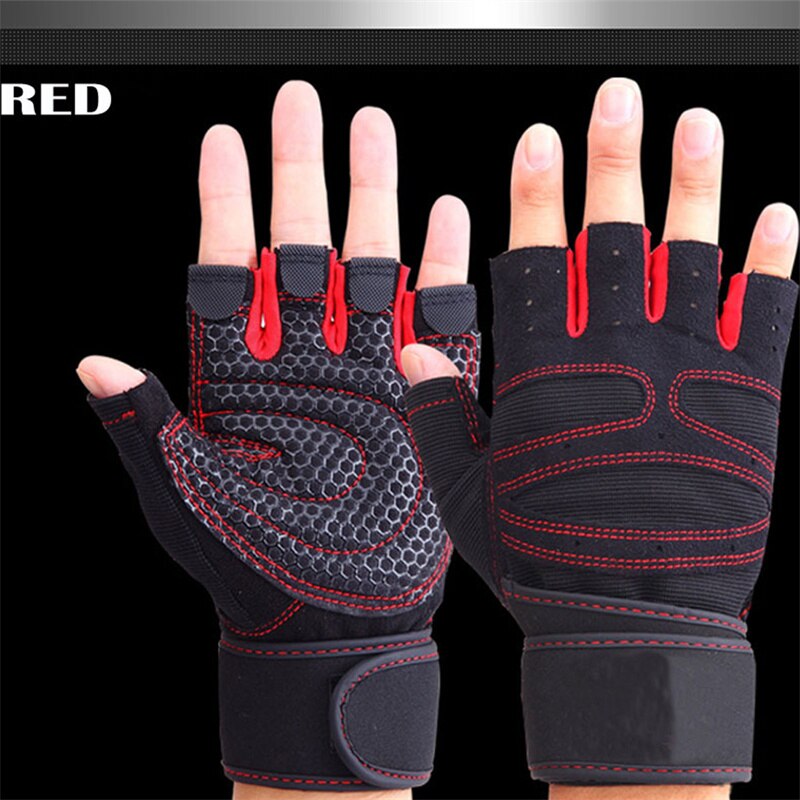 Weightlifting Hand Gloves/Sports Gloves with Wrist Wraps