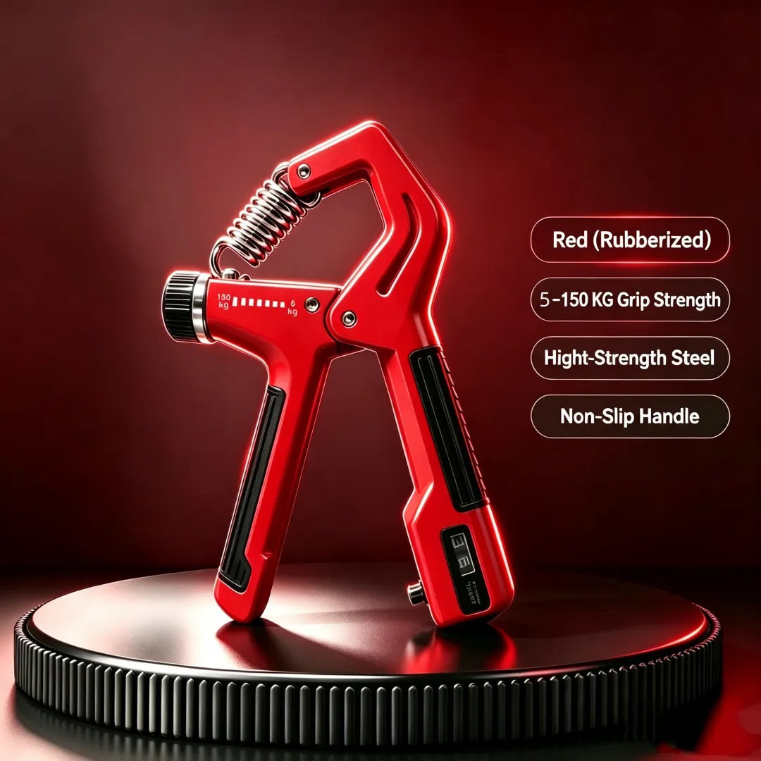 5-150kg Adjustable Hand Grip Strengthener with Counter