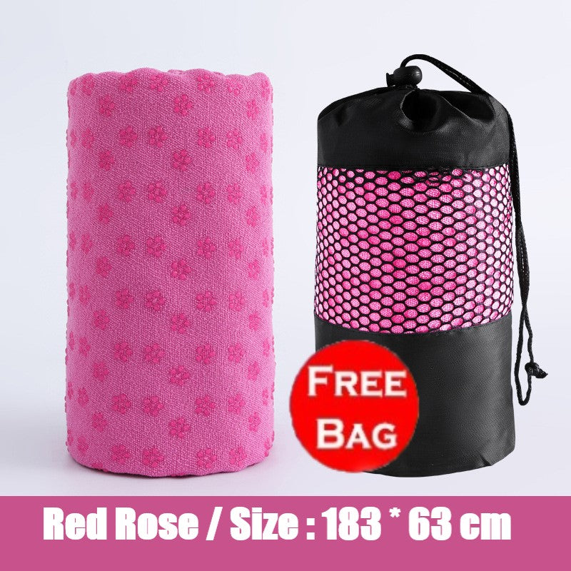 Sweat Absorbent Non-Slip Yoga Mat Towel for Pilates/Yoga and Workout Washable