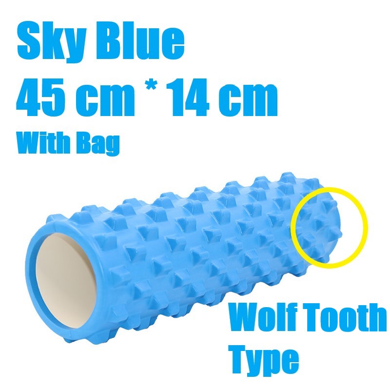 45cmx 14 cm Hollow Wolf Tooth Yoga Column / EVA Foam Roller