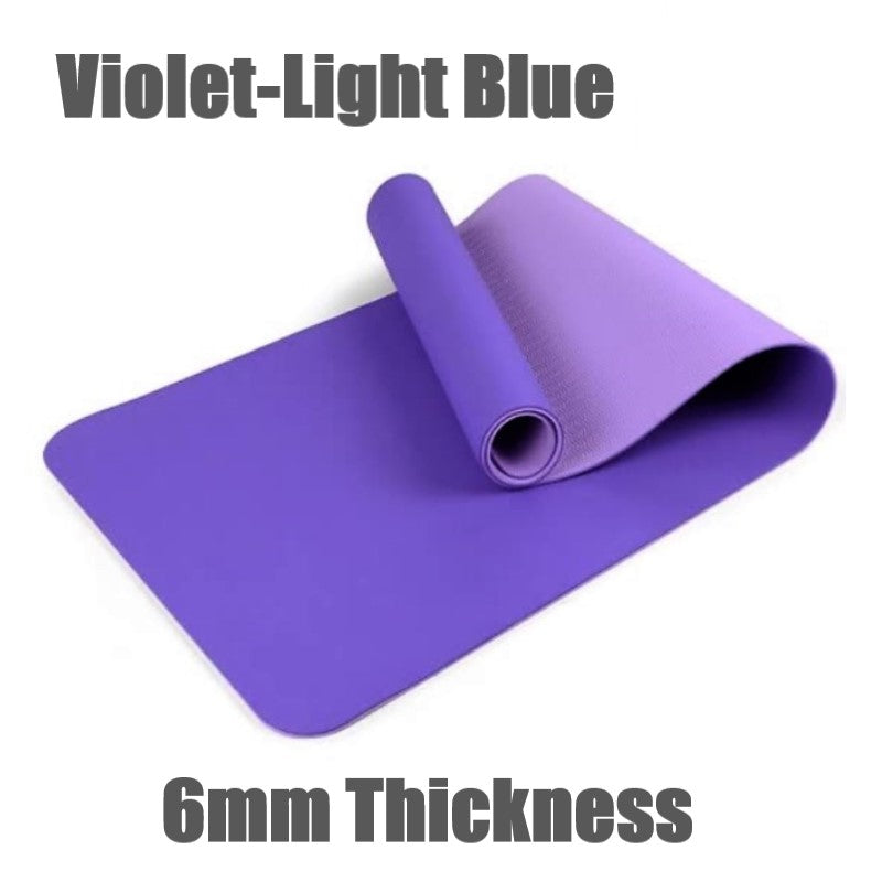 6mm Thickness ,2 colors TPE Yoga Mat