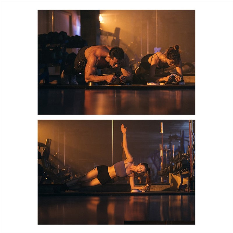 Plank Support Equipment, Multifunctional Plank core Trainer with Timer, Push-up Flat Trainer, width adjustable