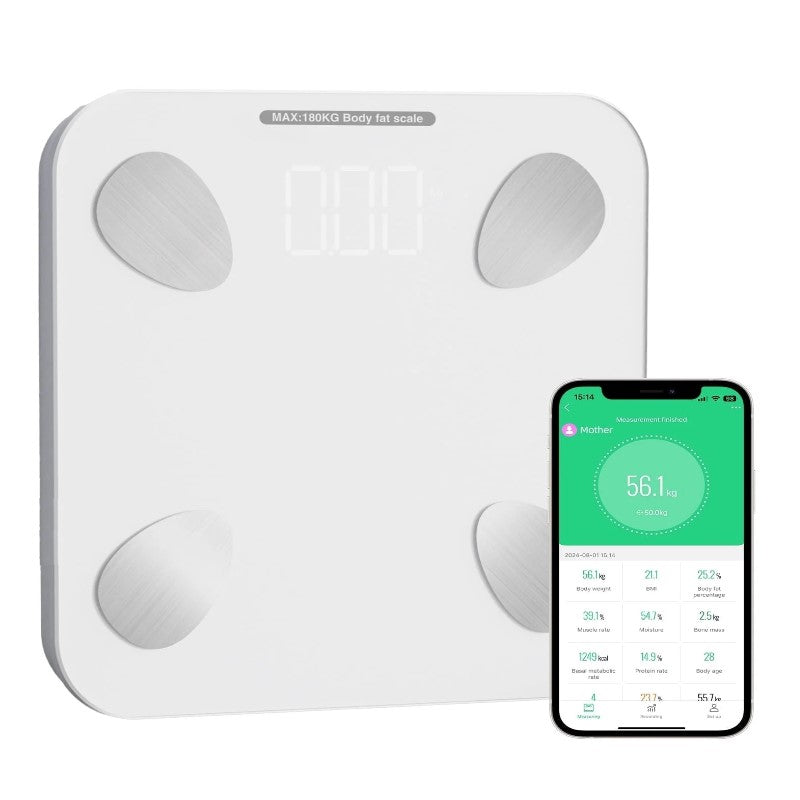 Smart health electronic Body Weight scale that analyzes HDA body index with Bluetooth connection using App