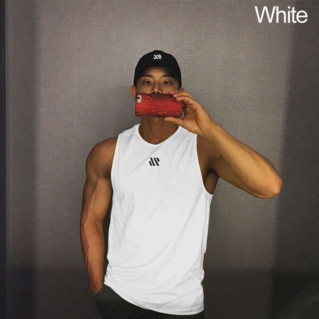 Quick Dry Men Singlet Sleeveless Gym Tank Top/ shirt