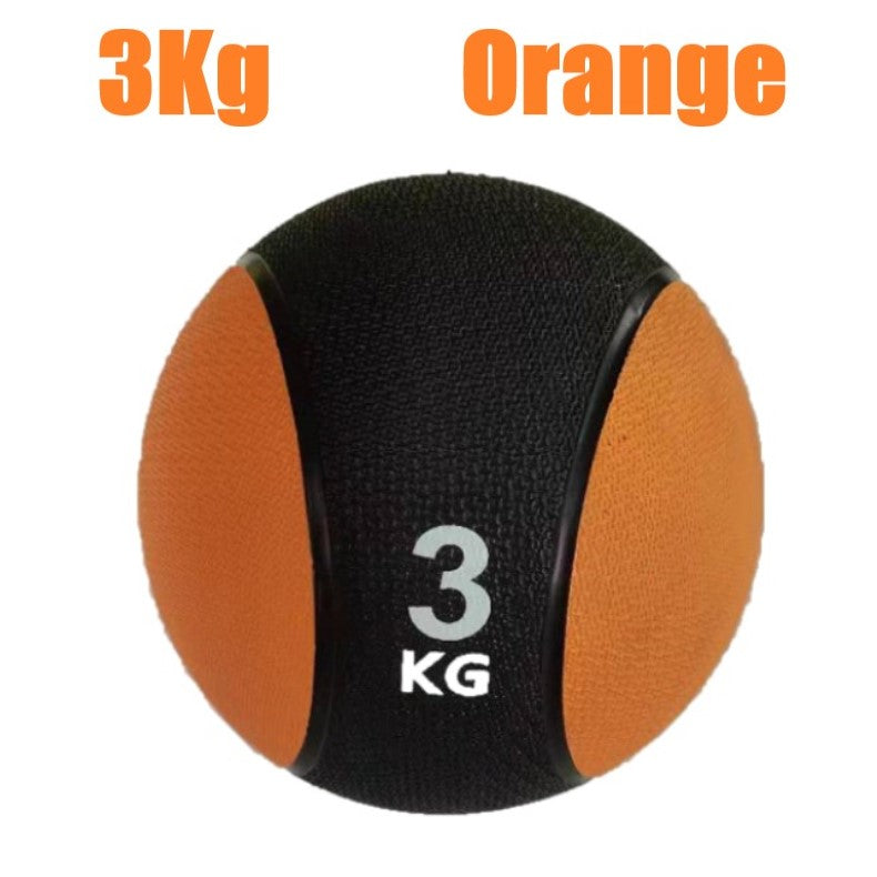 Rubber medicine ball balance ball gravity ball fitness ball solid ball exercise arm strength waist and abdomen rehabilitation training ball